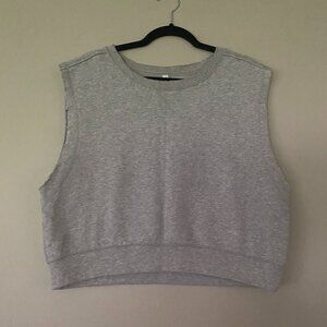 FP Movement Gray Cutoff Crop Tank Size Small